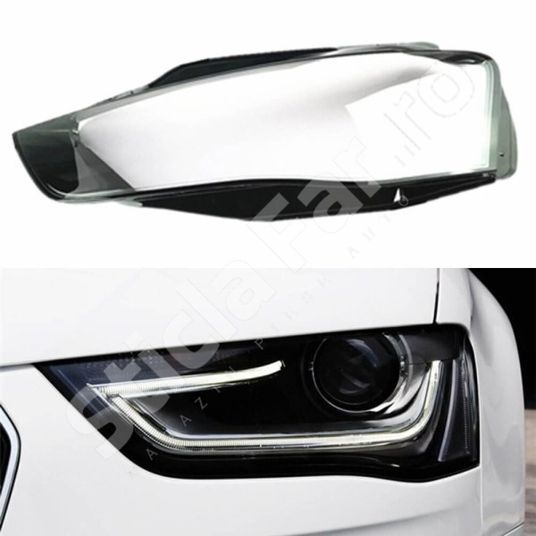 Sticla far stanga compatibil cu Audi A4 B8 facelift 2012-2015
