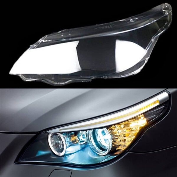 Sticla far stanga compatibil cu BMW Seria 5 E60 E61 2003-2010