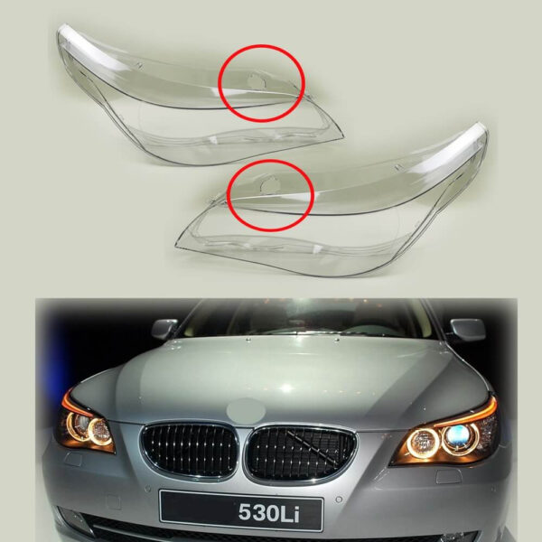 Sticla far dreapta compatibil cu BMW Seria 5 E60 E61 2008-2010 Cornering (cu gaura pentru bec) - imagine 4