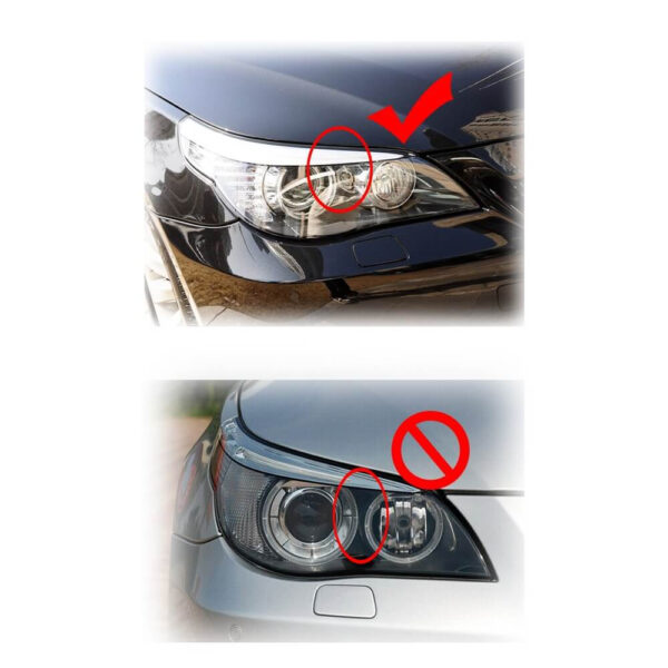 Sticla far dreapta compatibil cu BMW Seria 5 E60 E61 2008-2010 Cornering (cu gaura pentru bec) - imagine 3
