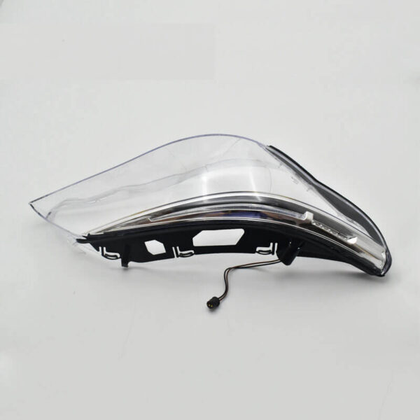 Sticla far dreapta compatibil cu BMW Seria 5 E60 E61 2003-2010 cu ornament LED integrat - imagine 3
