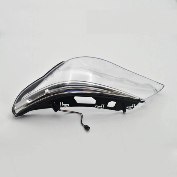Sticla far stanga compatibil cu BMW Seria 5 E60 E61 2003-2010 cu ornament LED integrat - imagine 2