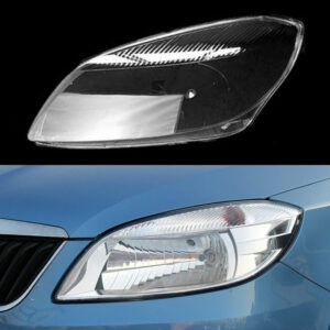 Sticla far stanga compatibil cu Skoda Fabia 2 facelift 2010-2014
