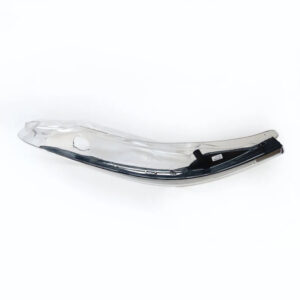 Sticla far stanga compatibil cu BMW Seria 5 E60 E61 2003-2010 cu ornament LED integrat Cornering (cu gaura pentru bec)